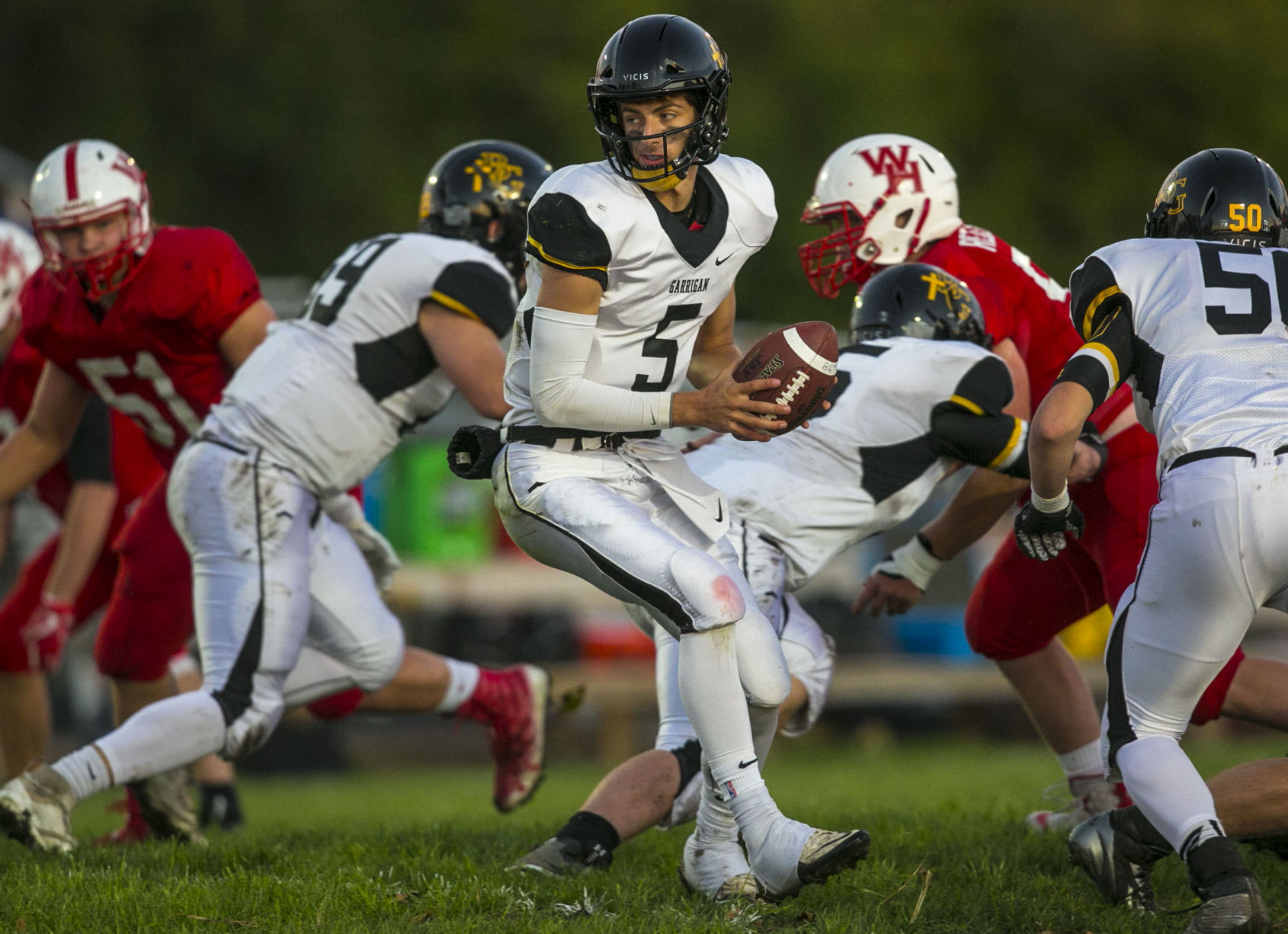 Fball Bishop Garrigan vs. West Hancock 10